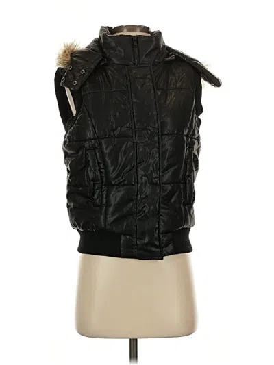 Pre-owned Tex By Maxazria Vest In Black