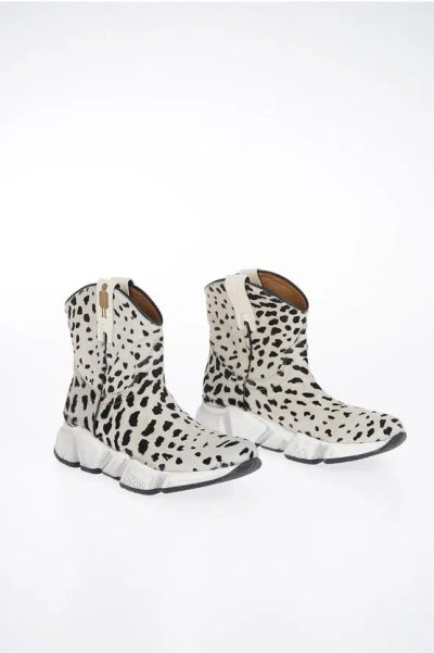TEXAS ROBOT LEOPARD PRINTED MESSICO ANKLE BOOTS
