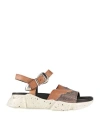 Texas Robot Woman Sandals Camel Size 8 Leather In Beige