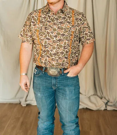Texas Standard Guayabera Libre Shirt In Camo