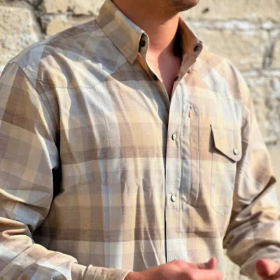 Texas Standard Western Field Shirt In Livingston In Beige