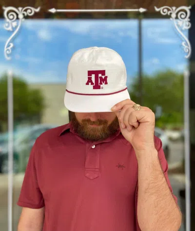 Texas Standard Western Polo In Maroon In Multi