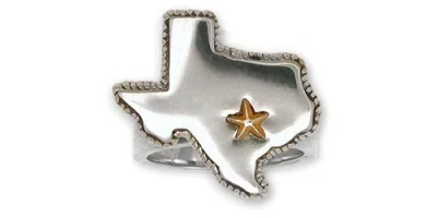 Pre-owned Texas State Of  Ring Jewelry Sterling Silver Handmade  Ring Tx22-r