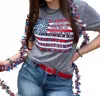 Texas True Threads American Flag Tee In Grey In Gray