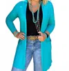 Texas True Threads Cardigan In Turquoise