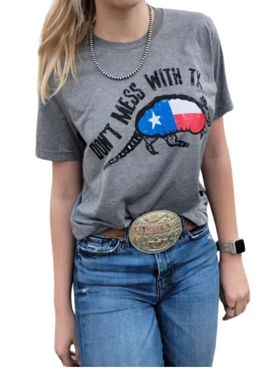 Texas True Threads Don‚äôt Mess With Texas Graphic Tee In Grey