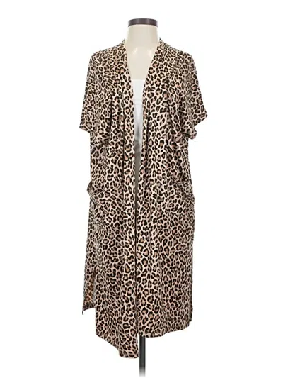 Pre-owned Texas True Threads Kimono In Brown