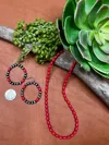 Texas True Threads Lubbock Necklace In Red In Red