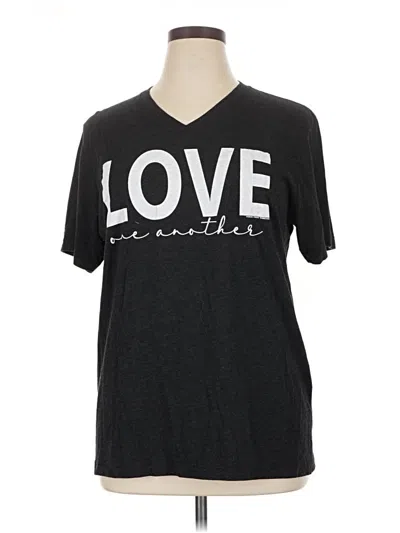 Pre-owned Texas True Threads Short Sleeve T-shirt In Black