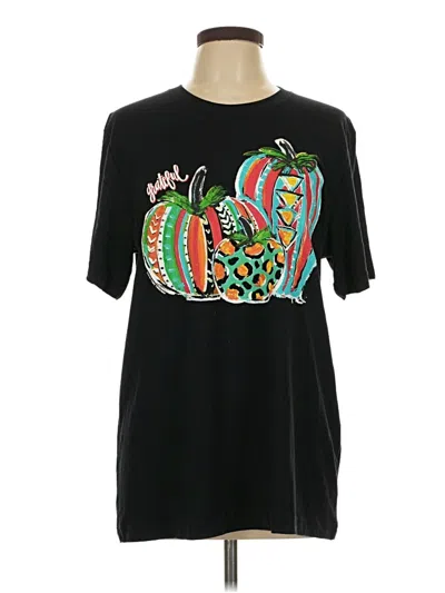 Pre-owned Texas True Threads Short Sleeve T-shirt In Black