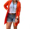 Texas True Threads Solid Cardigan In Orange