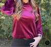 Texas True Threads Valentine Velvet Hoodie In Burgundy In White