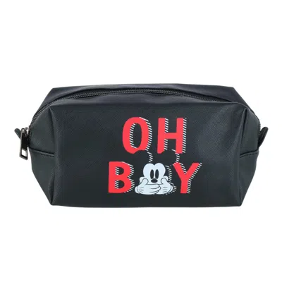 Textiel Trade Women's Disney Mickey Mouse Toiletry & Make-up Bag In Black