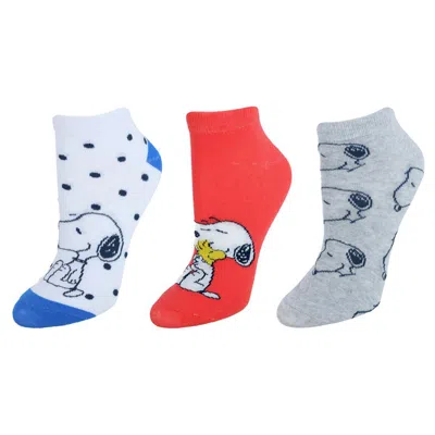 Textiel Trade Women's Snoopy Fun And Cute Ankle Socks (3-pack) In Multi