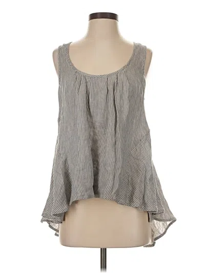 Pre-owned Textile By Elizabeth And James Sleeveless Blouse In Gray