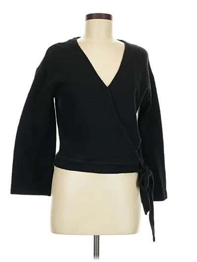 Pre-owned Texture & Thread Madewell 3/4 Sleeve T-shirt In Black