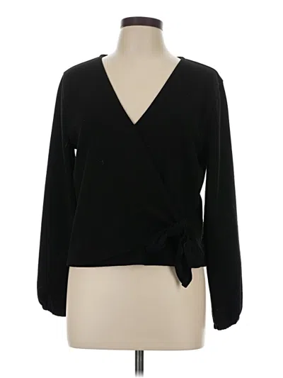 Pre-owned Texture & Thread Madewell Cardigan Sweater In Black