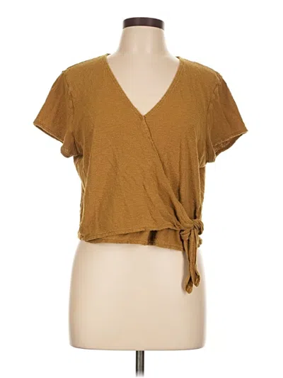 Pre-owned Texture & Thread Madewell Cardigan Sweater In Brown