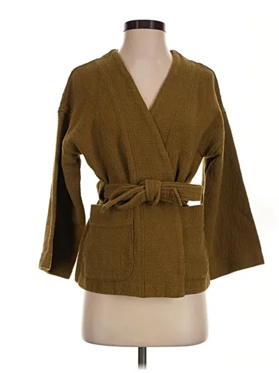 Pre-owned Texture & Thread Madewell Cardigan Sweater In Brown