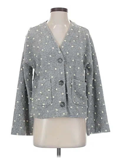 Pre-owned Texture & Thread Madewell Cardigan Sweater In Gray