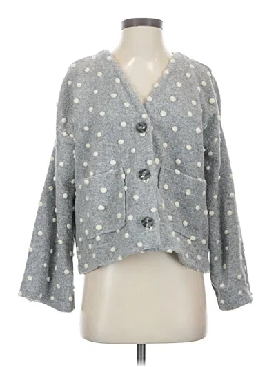 Pre-owned Texture & Thread Madewell Cardigan Sweater In Gray