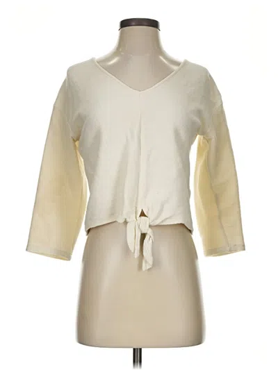 Pre-owned Texture & Thread Madewell Cardigan Sweater In Ivory