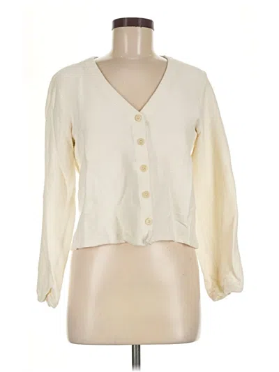 Pre-owned Texture & Thread Madewell Cardigan Sweater In Ivory