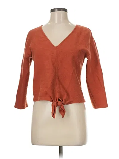Pre-owned Texture & Thread Madewell Cardigan Sweater In Orange