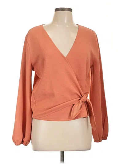 Pre-owned Texture & Thread Madewell Cardigan Sweater In Orange