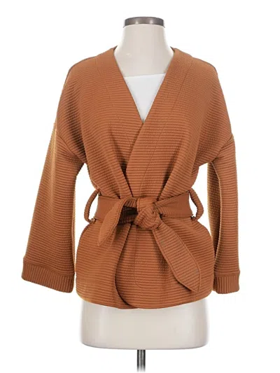 Pre-owned Texture & Thread Madewell Cardigan Sweater In Orange