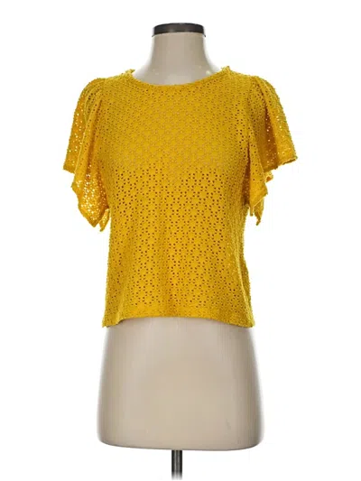 Pre-owned Texture & Thread Madewell Cardigan Sweater In Yellow