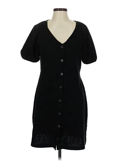Pre-owned Texture & Thread Madewell Casual Dress In Black