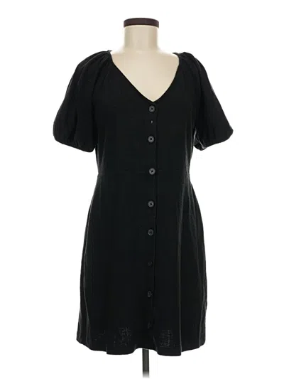 Pre-owned Texture & Thread Madewell Casual Dress In Black