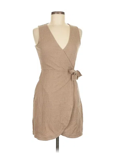 Pre-owned Texture & Thread Madewell Casual Dress In Brown