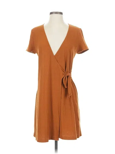 Pre-owned Texture & Thread Madewell Casual Dress In Brown