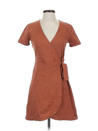 Pre-owned Texture & Thread Madewell Casual Dress In Brown