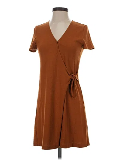 Pre-owned Texture & Thread Madewell Casual Dress In Brown