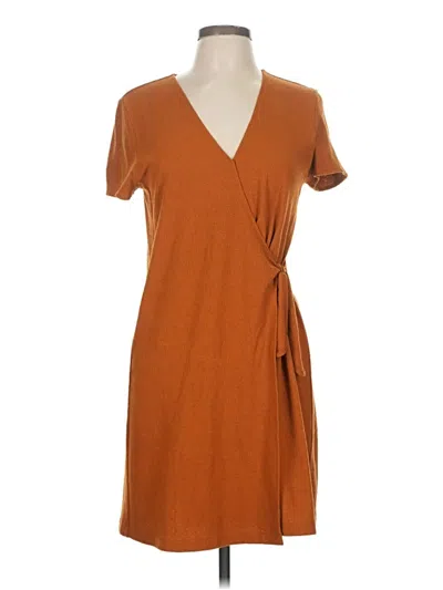 Pre-owned Texture & Thread Madewell Casual Dress In Brown