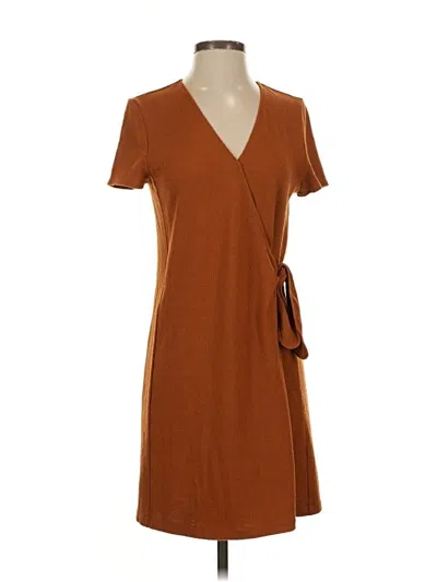 Pre-owned Texture & Thread Madewell Casual Dress In Brown