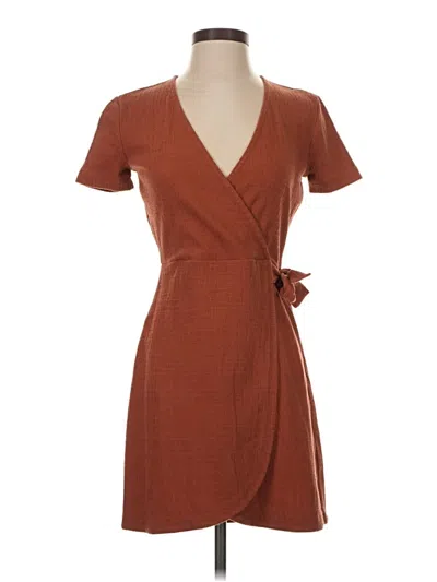 Pre-owned Texture & Thread Madewell Casual Dress In Brown