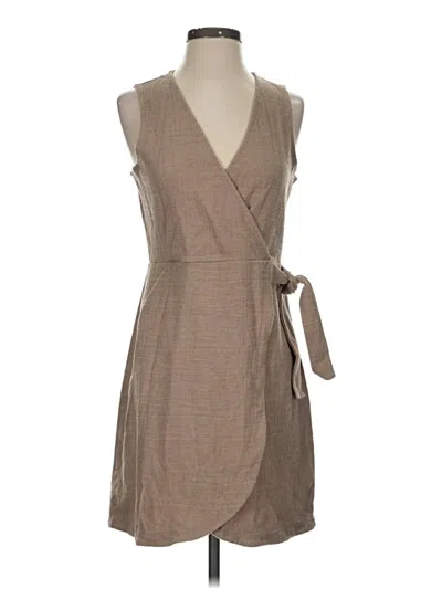 Pre-owned Texture & Thread Madewell Casual Dress In Brown
