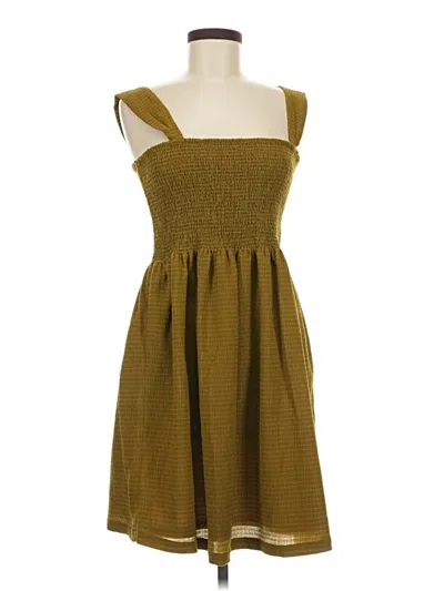Pre-owned Texture & Thread Madewell Casual Dress In Brown