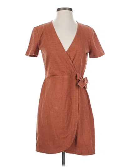 Pre-owned Texture & Thread Madewell Casual Dress In Brown