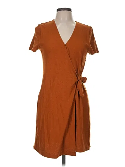 Pre-owned Texture & Thread Madewell Casual Dress In Brown