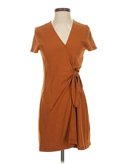 Pre-owned Texture & Thread Madewell Casual Dress In Brown