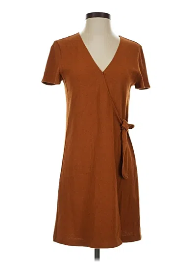Pre-owned Texture & Thread Madewell Casual Dress In Brown
