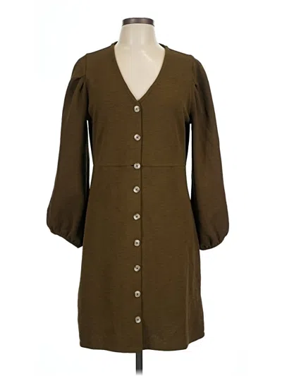 Pre-owned Texture & Thread Madewell Casual Dress In Green