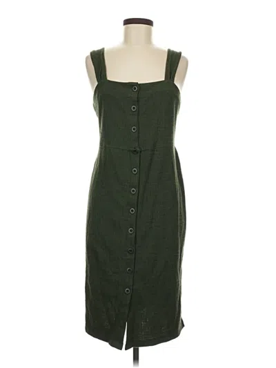 Pre-owned Texture & Thread Madewell Casual Dress In Green