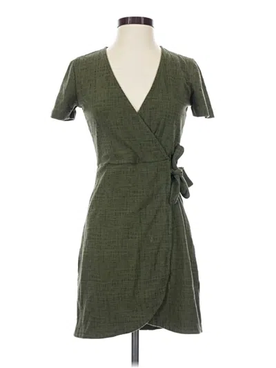 Pre-owned Texture & Thread Madewell Casual Dress In Green