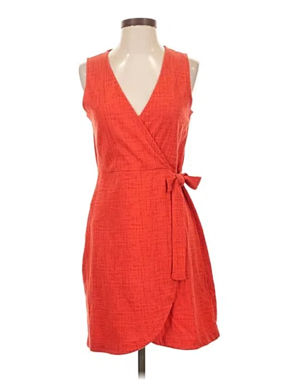 Pre-owned Texture & Thread Madewell Casual Dress In Orange